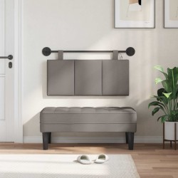 Tête de lit suspendue Avec lumière LED Taupe Tissu 633861633861