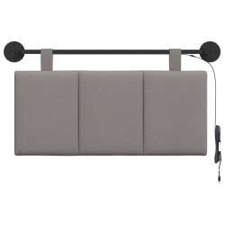 Tête de lit suspendue Avec lumière LED Taupe Tissu 633861633861