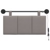Tête de lit suspendue Avec lumière LED Taupe Tissu 633861633861