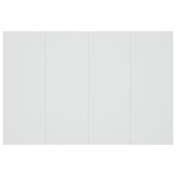 Tête de lit Blanc 120x1,5x80 cm Bois d'ingénierie 633862633862
