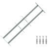 Grille de sécurité pour fenêtres avec 2 barres transversales 633870633870
