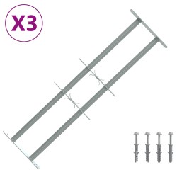 Grille de sécurité pour fenêtres avec 2 barres transversales 633870633870