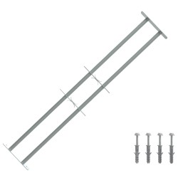Grille de sécurité pour fenêtres avec 2 barres transversales 633872633872