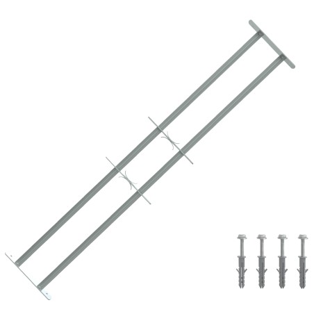 Grille de sécurité pour fenêtres avec 2 barres transversales 633872633872