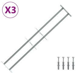 Grille de sécurité pour fenêtres avec 2 barres transversales 633872633872