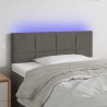 Tête de lit à LED Gris foncé 90x5x78/88 cm Velours 633873633873