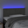 Tête de lit à LED Gris foncé 90x5x78/88 cm Velours 633873633873