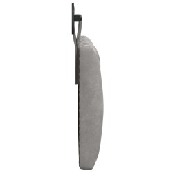 Tête de lit suspendue Avec lumière LED Gris clair Velours 633875633875