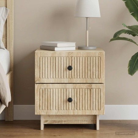 Cabinet de chevet avec tiroir Chêne Sonoma 43 x 34,5 x 47,5 cm 633877633877