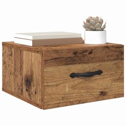 Cabinet de chevet avec tiroir 2 pcs Bois ancien 35 x 35 x 20 cm 633878633878