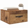 Cabinet de chevet avec tiroir 2 pcs Bois ancien 35 x 35 x 20 cm 633878633878