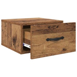Cabinet de chevet avec tiroir 2 pcs Bois ancien 35 x 35 x 20 cm 633878633878
