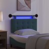 Tête de lit suspendue Avec lumière LED Vert foncé Tissu 633880633880