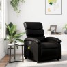 Fauteuil de massage inclinable noir similicuir 633889633889