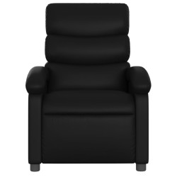 Fauteuil de massage inclinable noir similicuir 633889633889