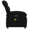 Fauteuil de massage inclinable noir similicuir 633889633889
