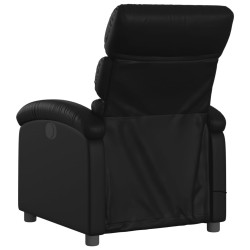 Fauteuil de massage inclinable noir similicuir 633889633889