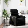 Fauteuil de massage inclinable noir similicuir 633894633894