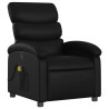 Fauteuil de massage inclinable noir similicuir 633894633894