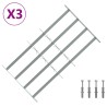 Grille de sécurité pour fenêtres avec 4 barres croisées 3 pcs 633899633899