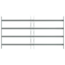 Grille de sécurité pour fenêtres avec 4 barres croisées 3 pcs 633899633899