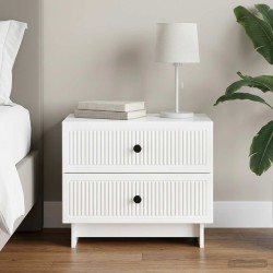 Cabinet de chevet Blanc brillant 62 x 34,5 x 47,5 cm 633901633901