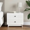 Cabinet de chevet Blanc brillant 62 x 34,5 x 47,5 cm 633901633901