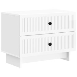 Cabinet de chevet Blanc brillant 62 x 34,5 x 47,5 cm 633901633901