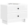 Cabinet de chevet Blanc brillant 62 x 34,5 x 47,5 cm 633901633901