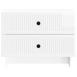 Cabinet de chevet Blanc brillant 62 x 34,5 x 47,5 cm 633901633901