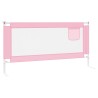 Barrière de sécurité de lit d'enfant Rose 180x25 cm Tissu 633903633903