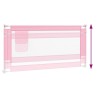Barrière de sécurité de lit d'enfant Rose 180x25 cm Tissu 633903633903