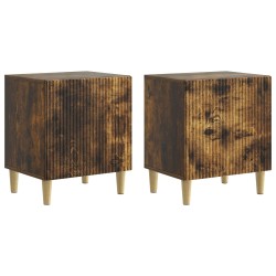 Cabinet de chevet 2 pcs Chêne fumé 43 x 34,5 x 50 cm 633908633908