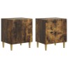 Cabinet de chevet 2 pcs Chêne fumé 43 x 34,5 x 50 cm 633908633908