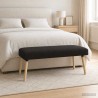 banc Uni Noir 110 x 40 x 46 cm Bouclé 633912633912