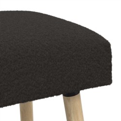 banc Uni Noir 110 x 40 x 46 cm Bouclé 633912633912