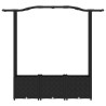 Lit Élevé avec Treillis et Toit Noir 164 x 40 x 138 cm PP 633913633913