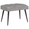 Banc avec capitonnage bouton Gris clair 60 x 40 x 45 cm Velours 633914633914