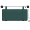 Tête de lit suspendue Avec lumière LED Vert foncé Tissu 633915633915