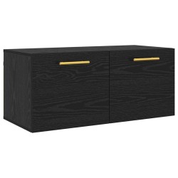 Meuble mural Chêne noir 80 x 36.5 x 35 cm Bois d'ingénierie 633920633920