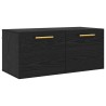 Meuble mural Chêne noir 80 x 36.5 x 35 cm Bois d'ingénierie 633920633920