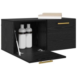 Meuble mural Chêne noir 80 x 36.5 x 35 cm Bois d'ingénierie 633920633920