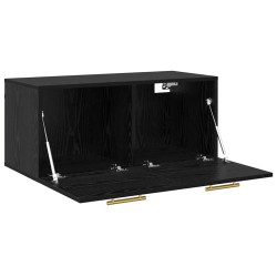 Meuble mural Chêne noir 80 x 36.5 x 35 cm Bois d'ingénierie 633920633920