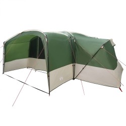 Tente familiale 12 personnes Vert et blanc 760 x 645 x 230 cm 633923633923