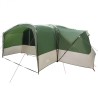 Tente familiale 12 personnes Vert et blanc 760 x 645 x 230 cm 633923633923