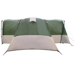 Tente familiale 12 personnes Vert et blanc 760 x 645 x 230 cm 633923633923