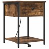 Cabinet de chevet Chêne fumé 42 x 41 x 56 cm Bois d'ingénierie 633927633927