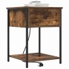 Cabinet de chevet Chêne fumé 42 x 41 x 56 cm Bois d'ingénierie 633927633927