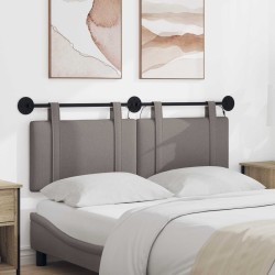 Tête de lit suspendue Avec lumière LED Taupe Tissu 633933633933