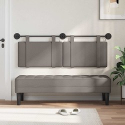 Tête de lit suspendue Avec lumière LED Taupe Tissu 633933633933
